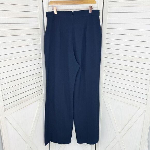 Dress The Population Andreas Wide Leg Pants Navy Blue Large - Picture 3 of 15
